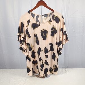 Stylish Women's Blouse in Black and Cream